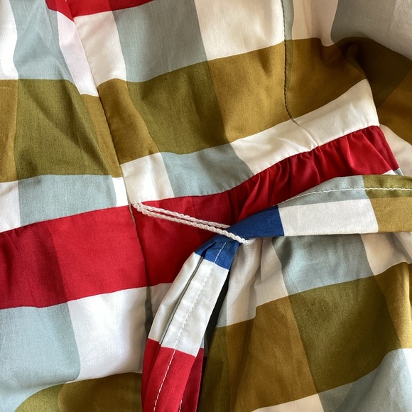 ❌Sold -Like-New! Maeve Anthropologie Cricket Club Gingham Belted Dress - Picture 7 of 16